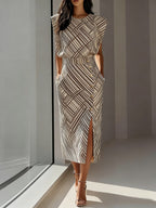 Amailia | Vestido midi con abertura lateral