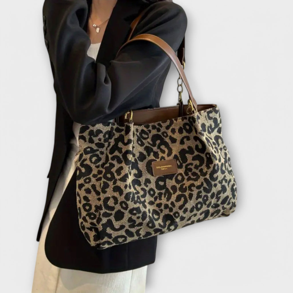 Olivia - Bolso de lona Leopardo