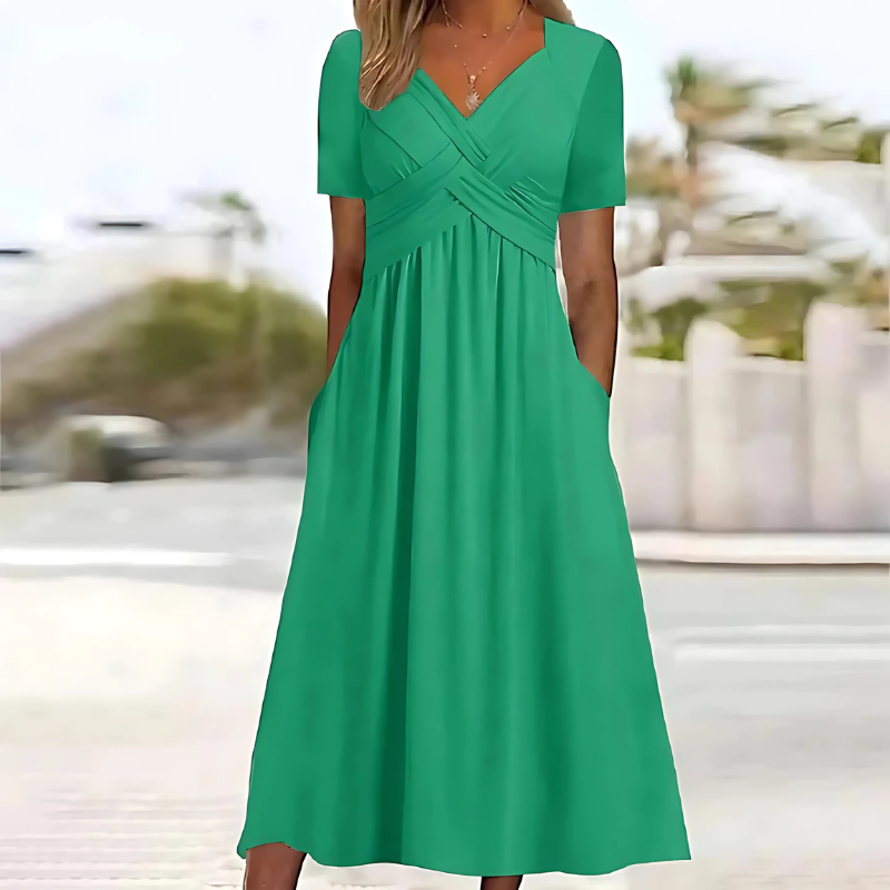Evelyn | Elegant Dress with Tummy Coverage