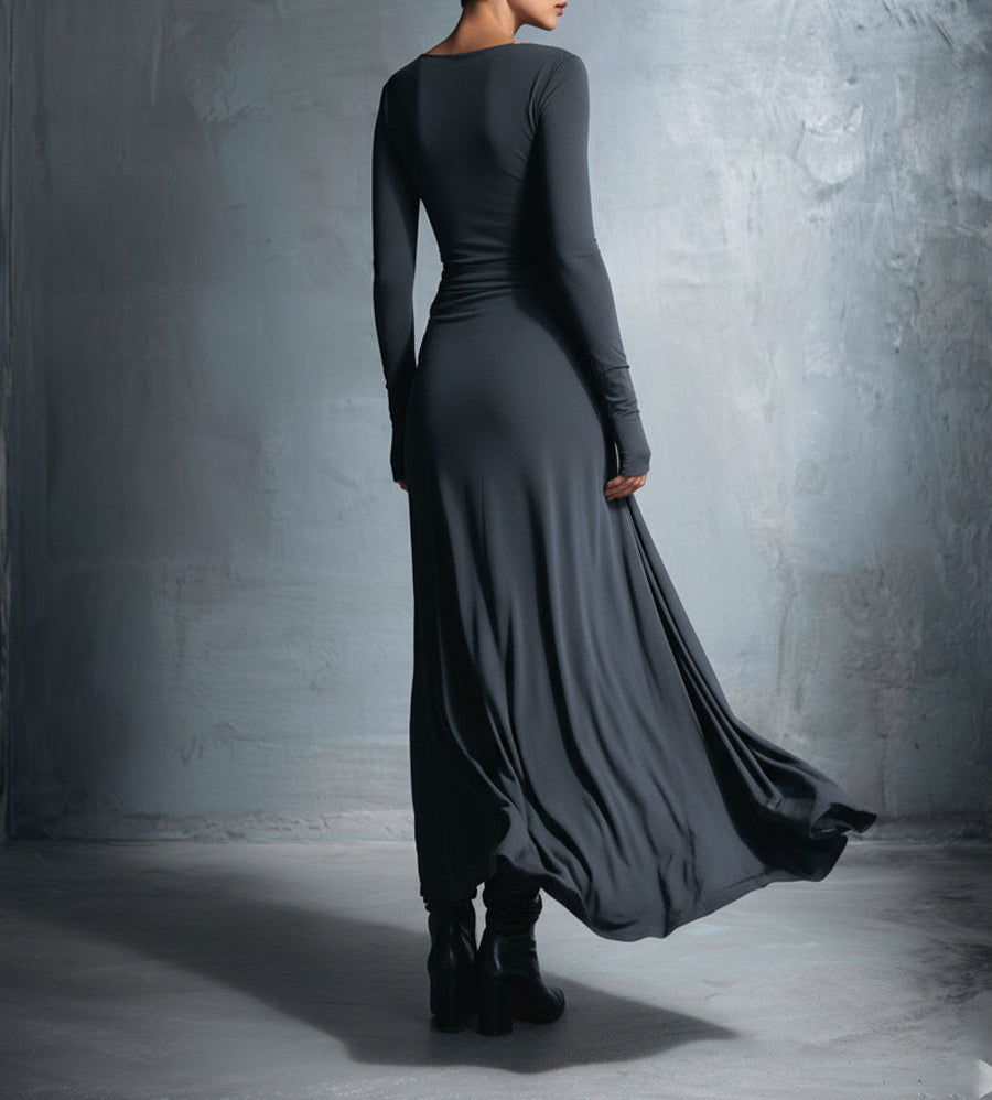 ADRIANA™| MAXI DRESS WITH SIDE KNOT