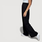 JUVIA – PANTALONES ANCHOS CON BRILLO