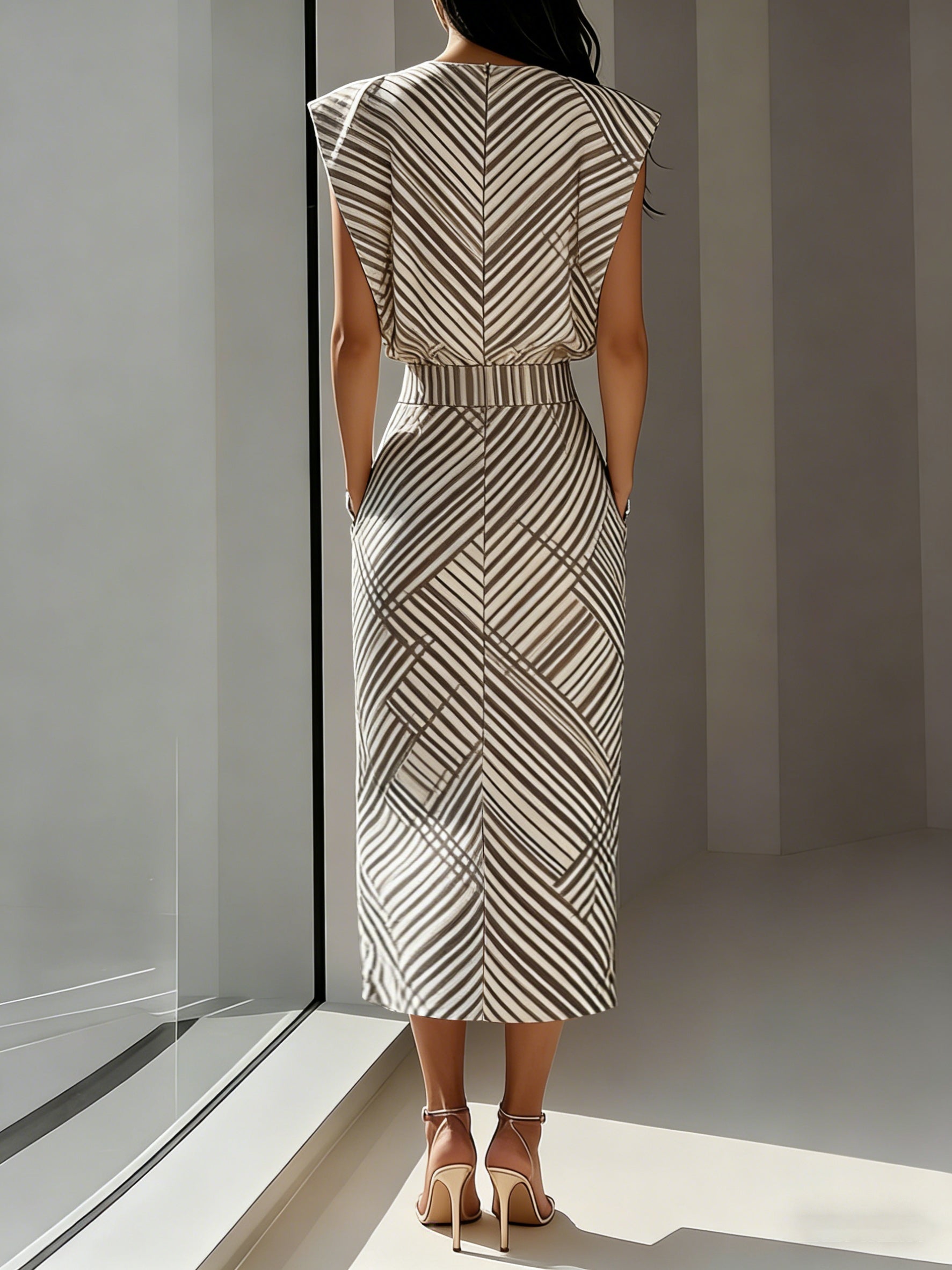 Amailia | Midi Dress with Side Slit