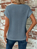 Roselind – Blusa estructurada de manga corta