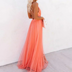 AMELLE | Vestido Maxi Luz Coral