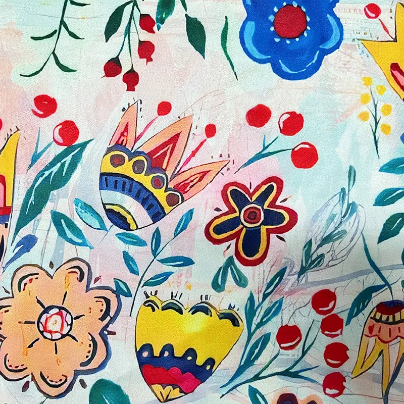 Waverley – Blusa con mangas de volantes y estampado