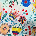 Waverley – Blusa con mangas de volantes y estampado