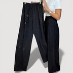 JUVIA – PANTALONES ANCHOS CON BRILLO