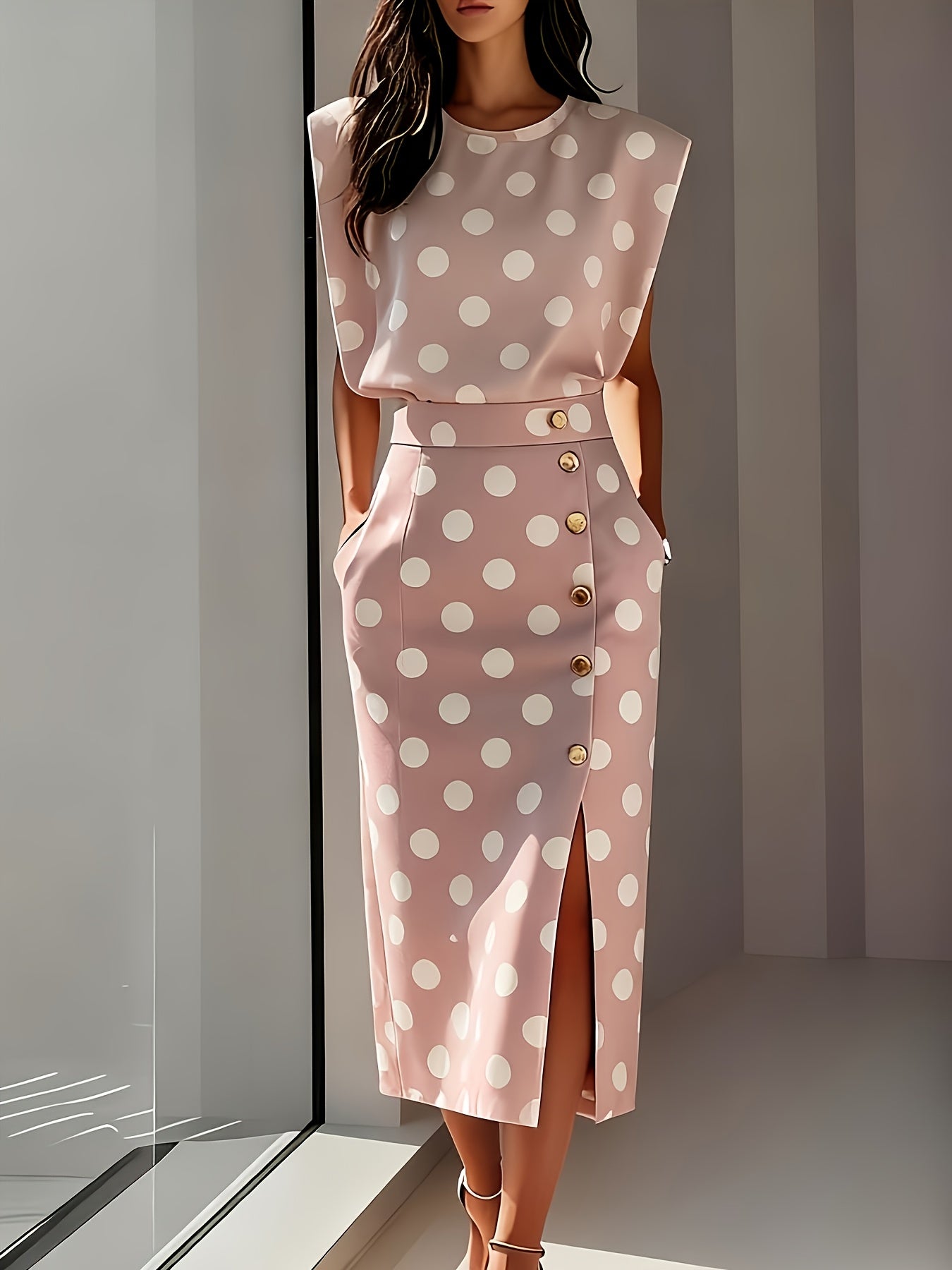 Amailia | Midi Dress with Side Slit