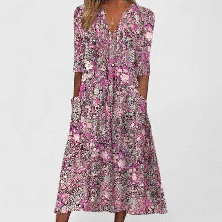 Nora | Vestido de verano elegante con cobertura para el vientre