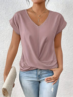 Maia – Top Escote V con Detalle Retorcido