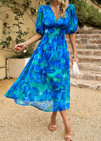 Estella | Vestido midi floral favorecedor