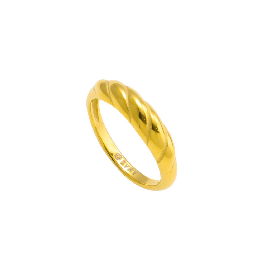 Anillo de espiral retorcida