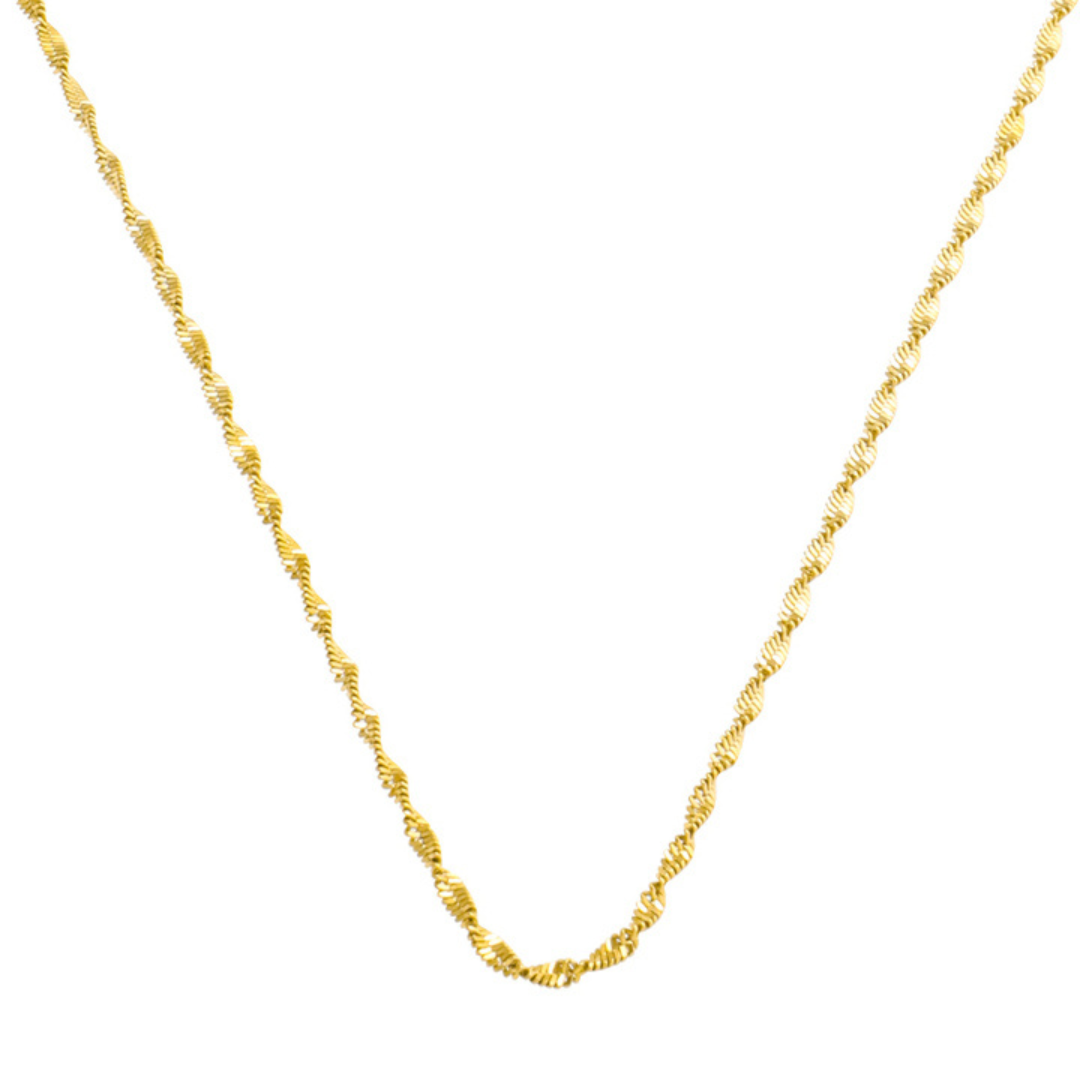 Collar de doble torsión
