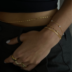 Pulsera Corazón Dorado