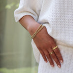 Pulsera de oro de lujo Mykonos