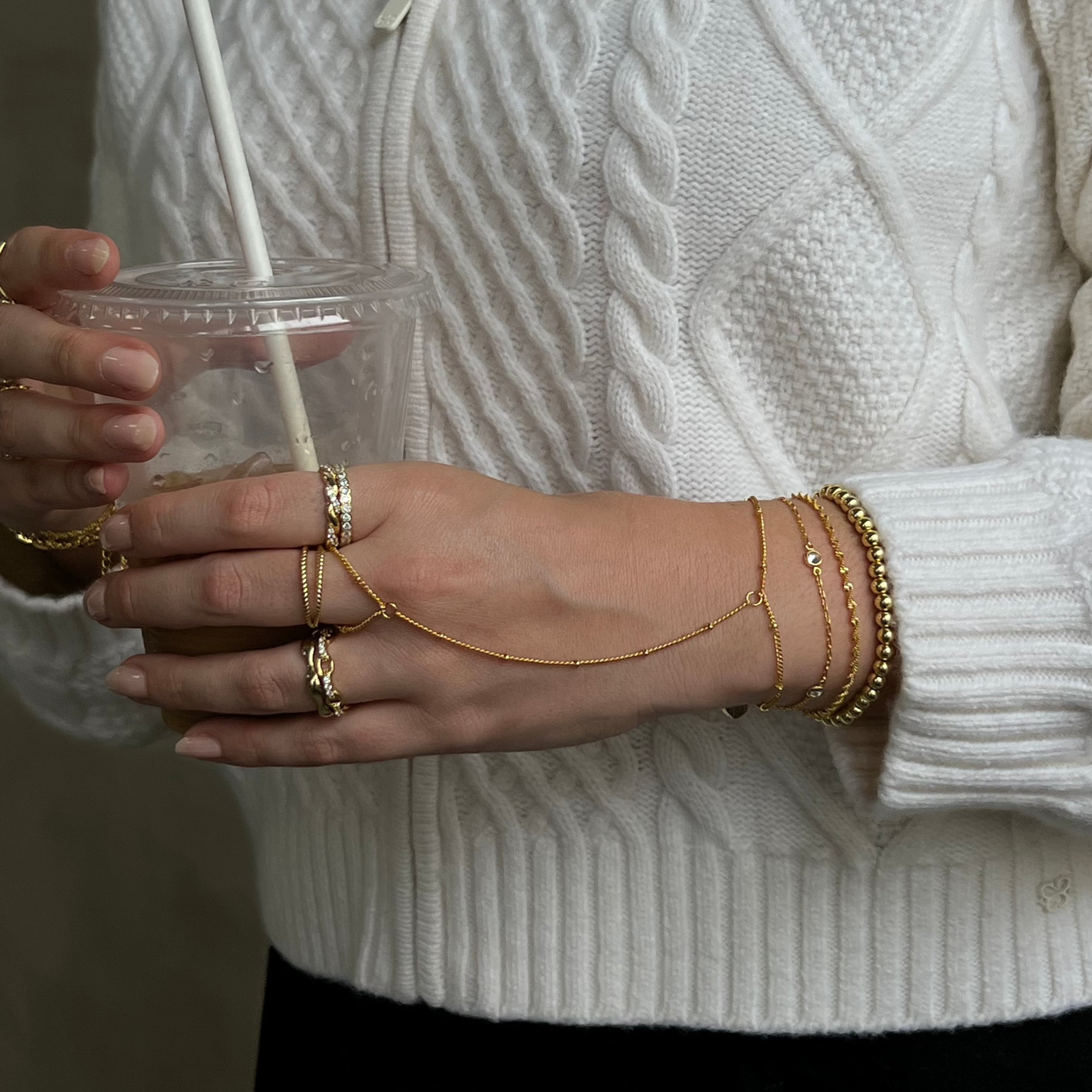 Pulsera de oro de lujo Mykonos