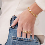 Pulsera de oro de lujo Mykonos