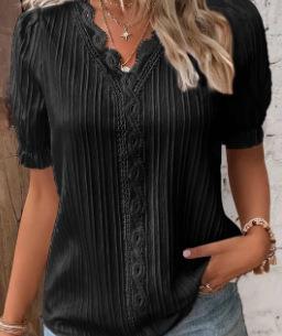 Elin – Blusa de encaje juguetona