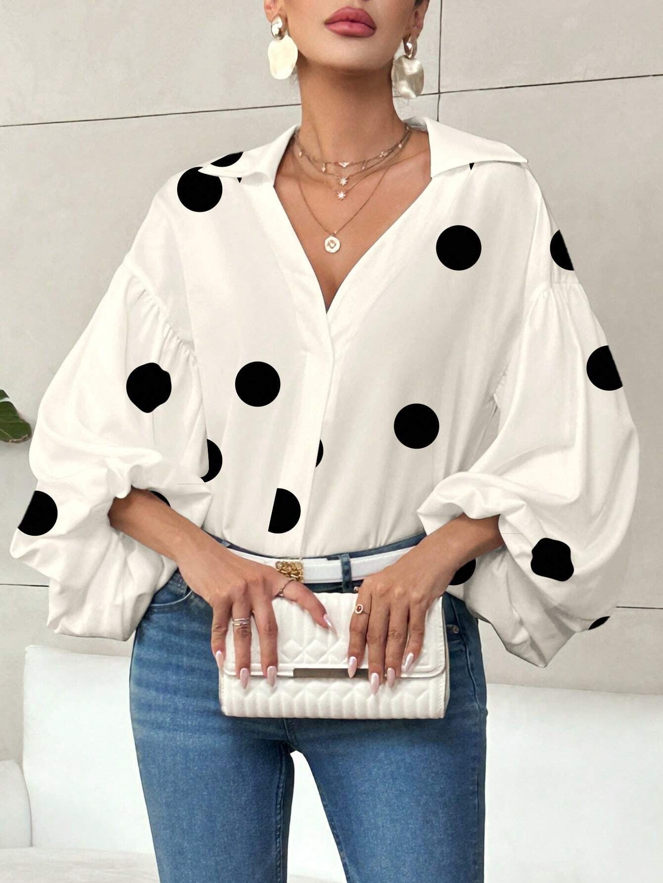 Dolira – Blusa de lunares