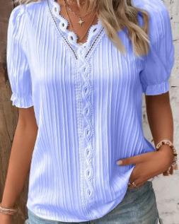 Elin – Blusa de encaje juguetona