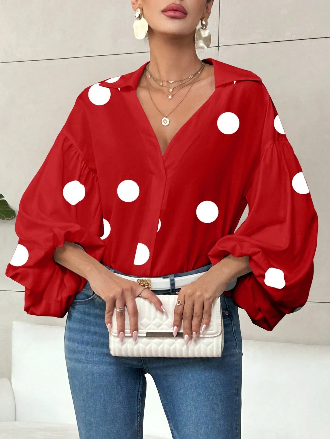 Dolira – Blusa de lunares