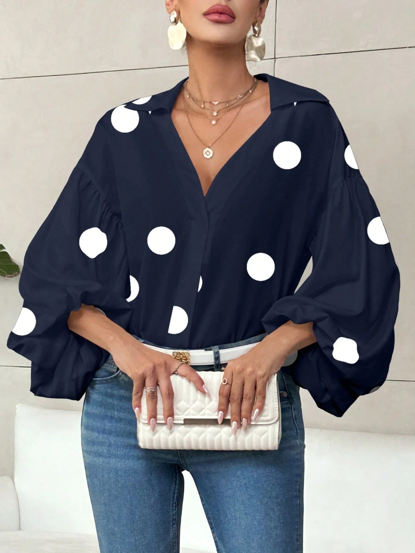 Dolira – Blusa de lunares