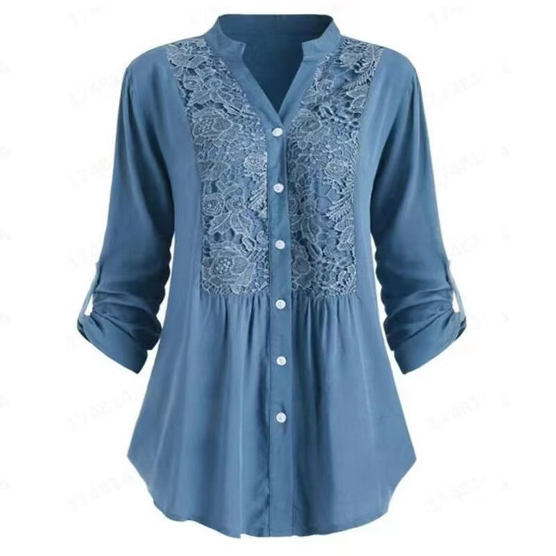 Jolanda – Blusa de manga larga bordada