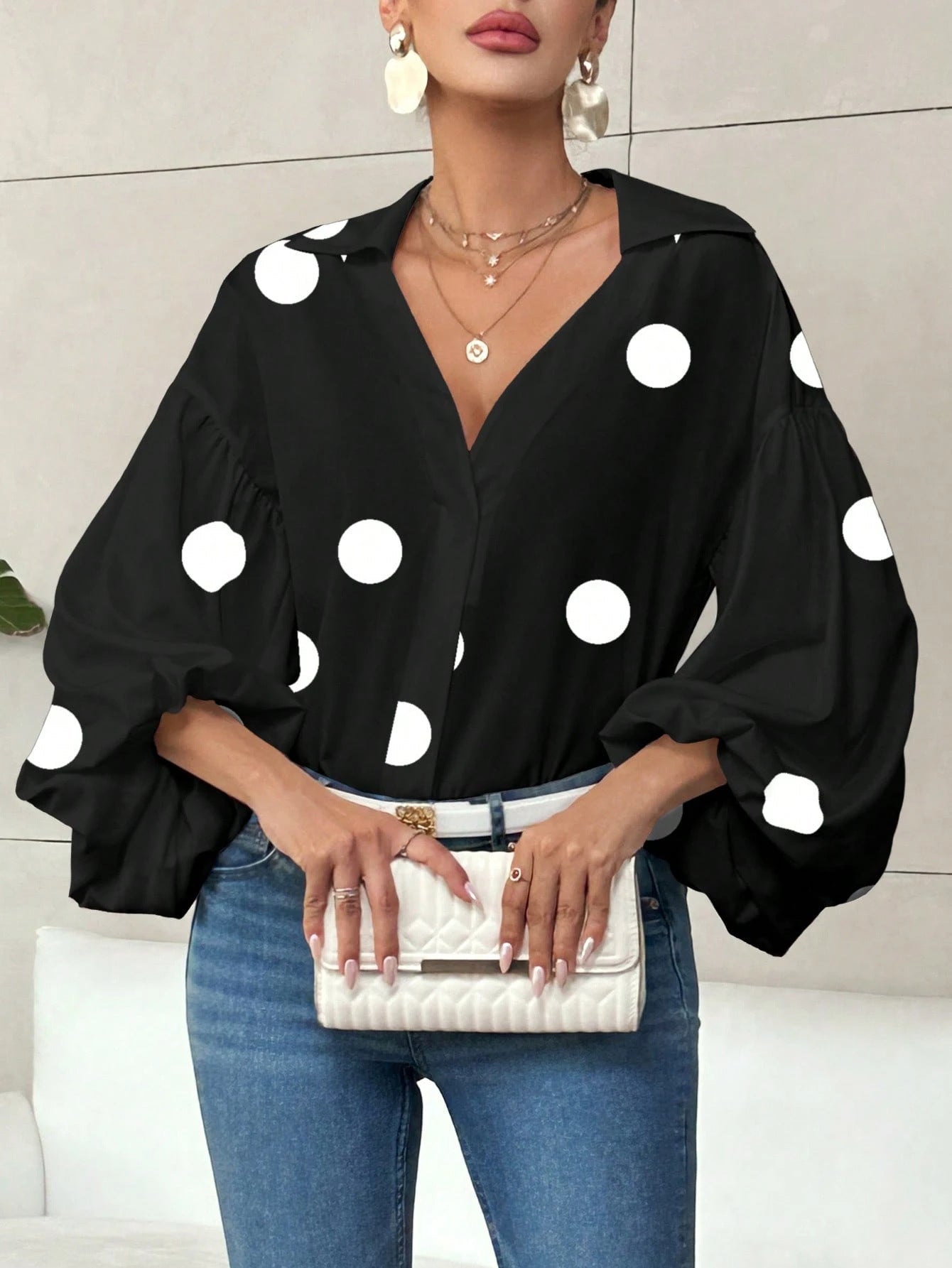Dolira – Blusa de lunares