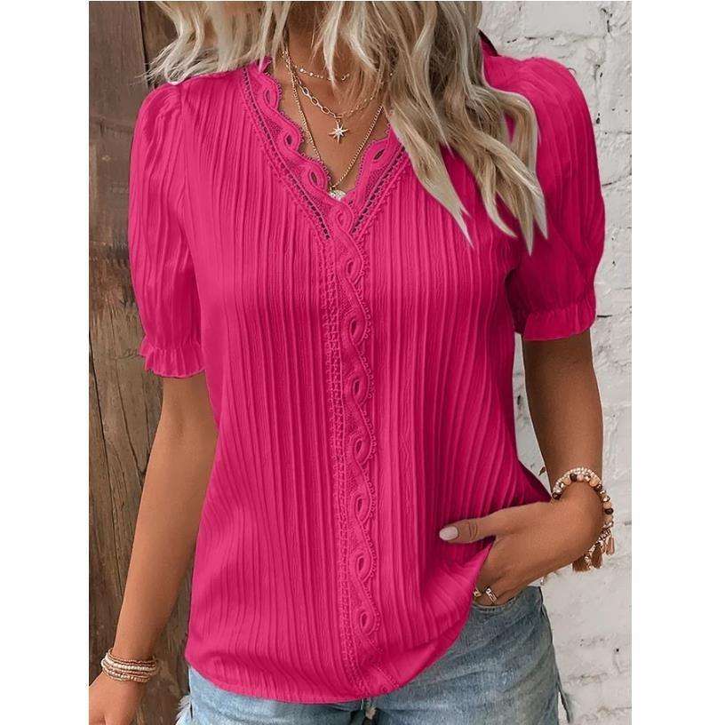Elin – Blusa de encaje juguetona