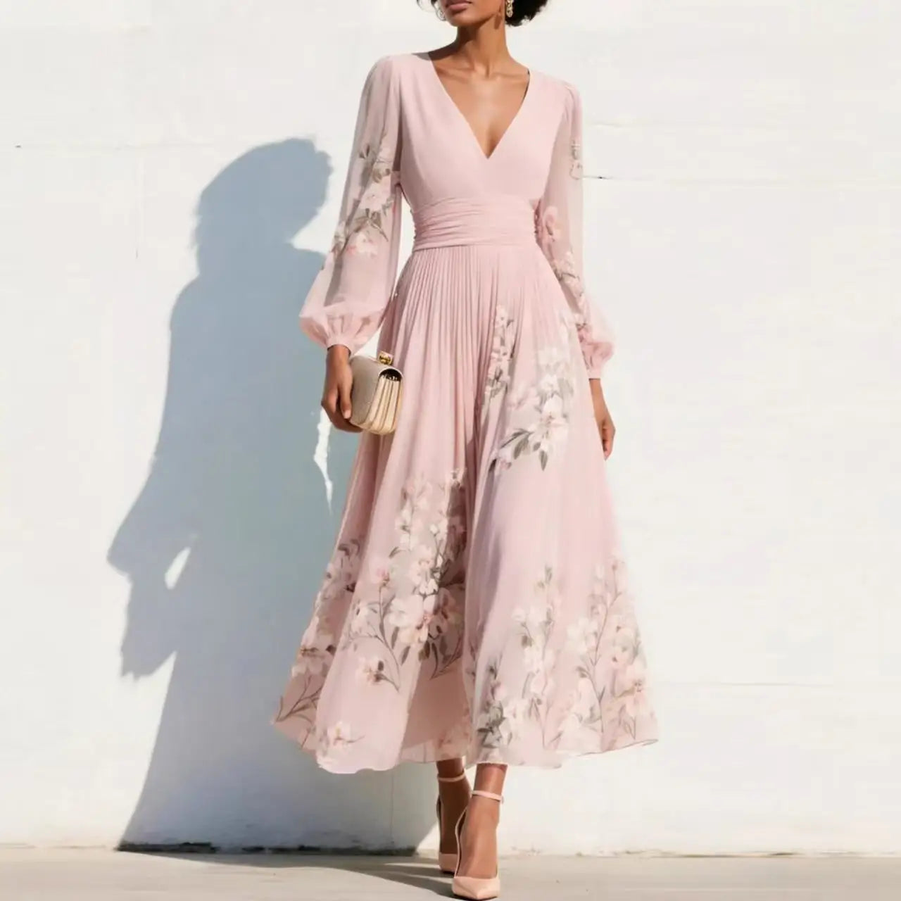AMELLE| Vestido Floral Elegante