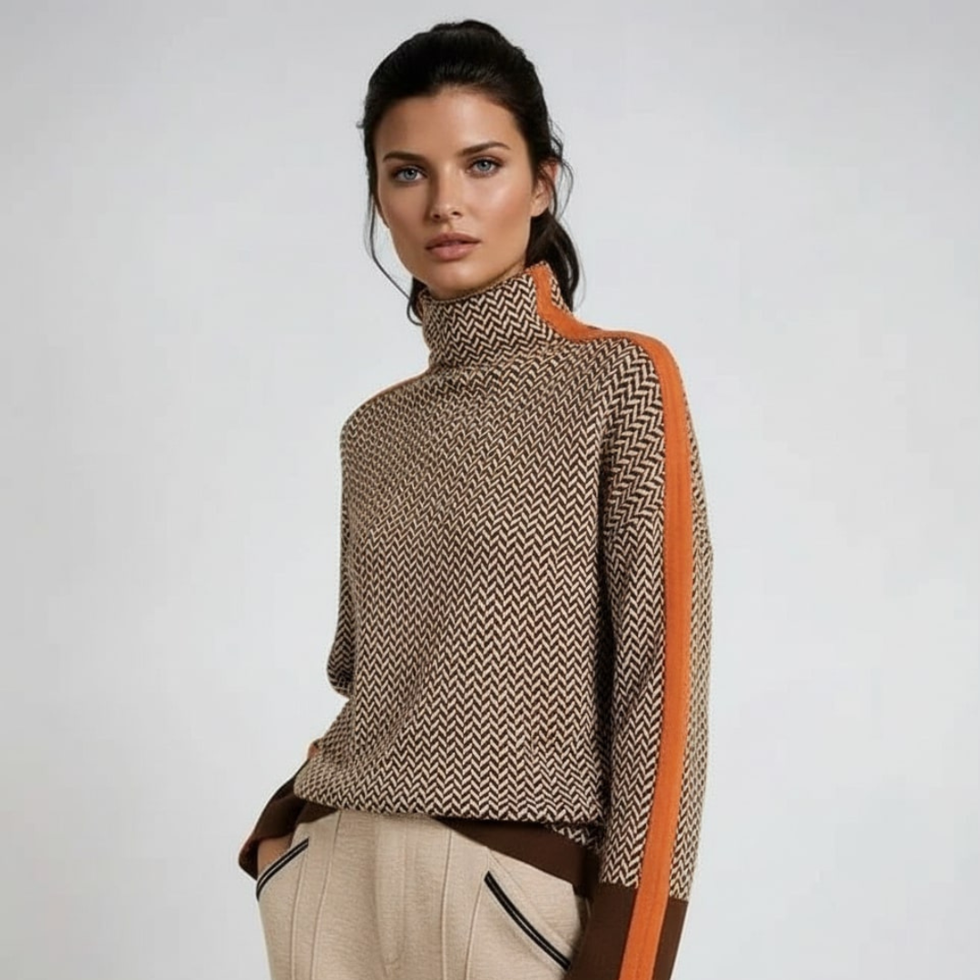 SOFÍA™ | JERSEY DE CUELLO ALTO LUXE