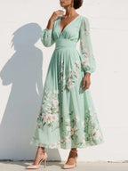 AMELLE| Vestido Floral Elegante