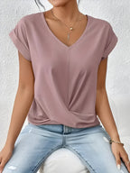 Maia – Top Escote V con Detalle Retorcido