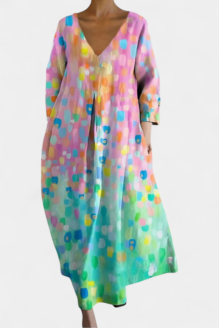 Isalinde | Vestido cómodo con cuello en V