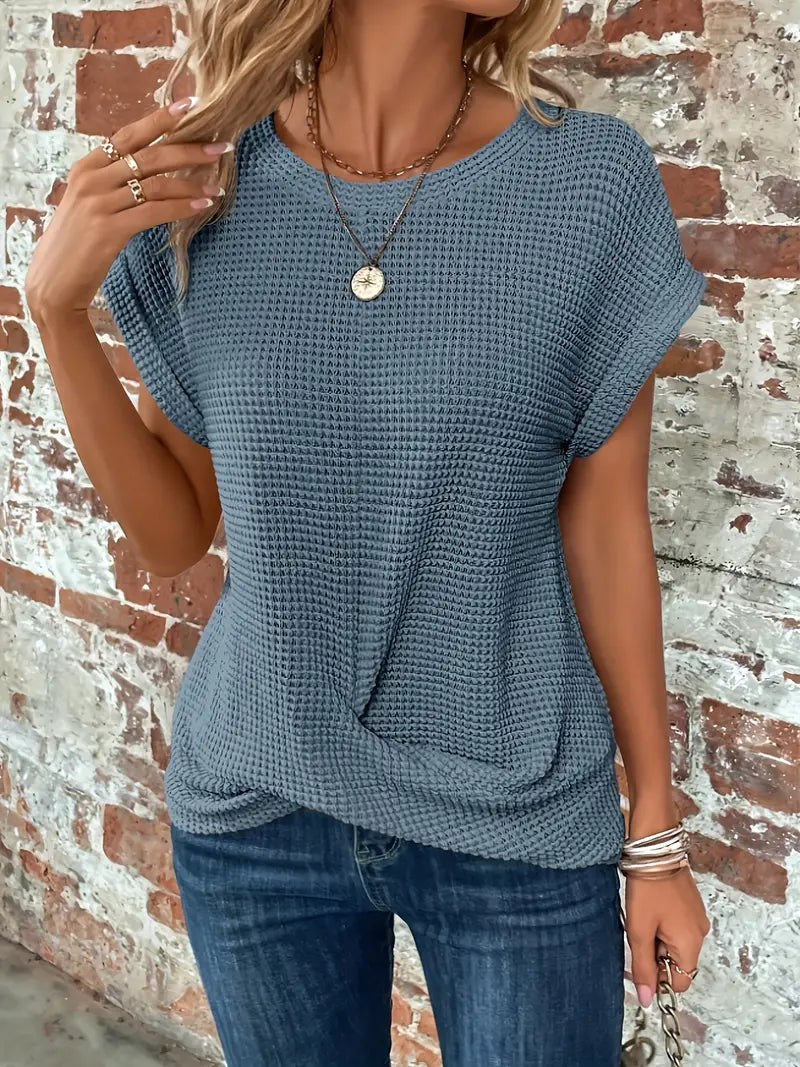 Roselind – Blusa estructurada de manga corta
