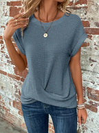 Roselind – Blusa estructurada de manga corta