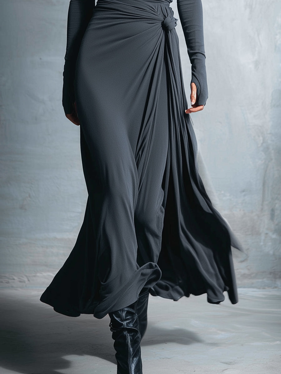 ADRIANA™| MAXI DRESS WITH SIDE KNOT