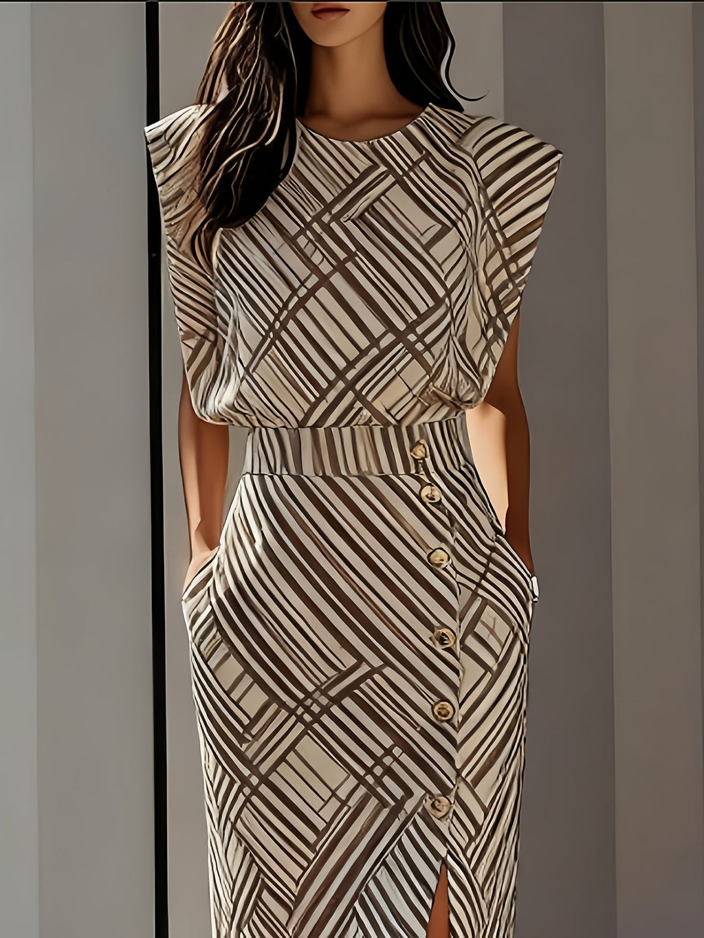 Amailia | Vestido midi con abertura lateral
