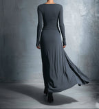 ADRIANA™| MAXI DRESS WITH SIDE KNOT