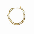 Pulsera de clip dorada