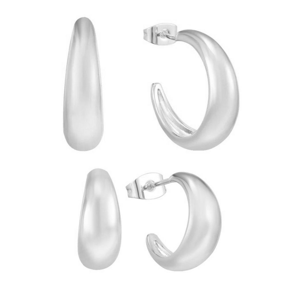 Round Hoop Earrings