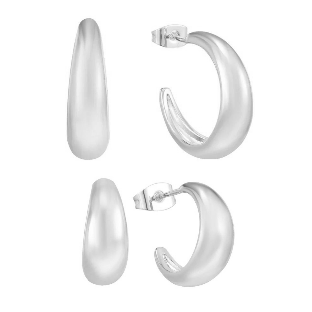 Round Hoop Earrings