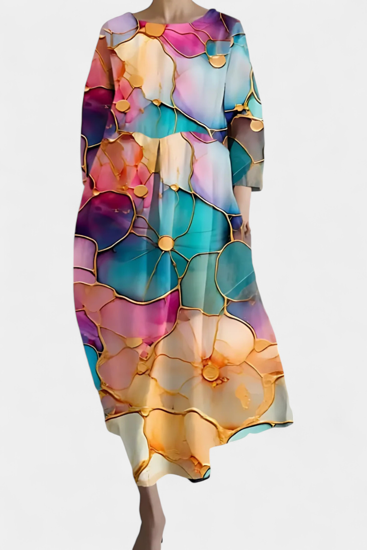 Isalinde | Vestido cómodo con cuello en V