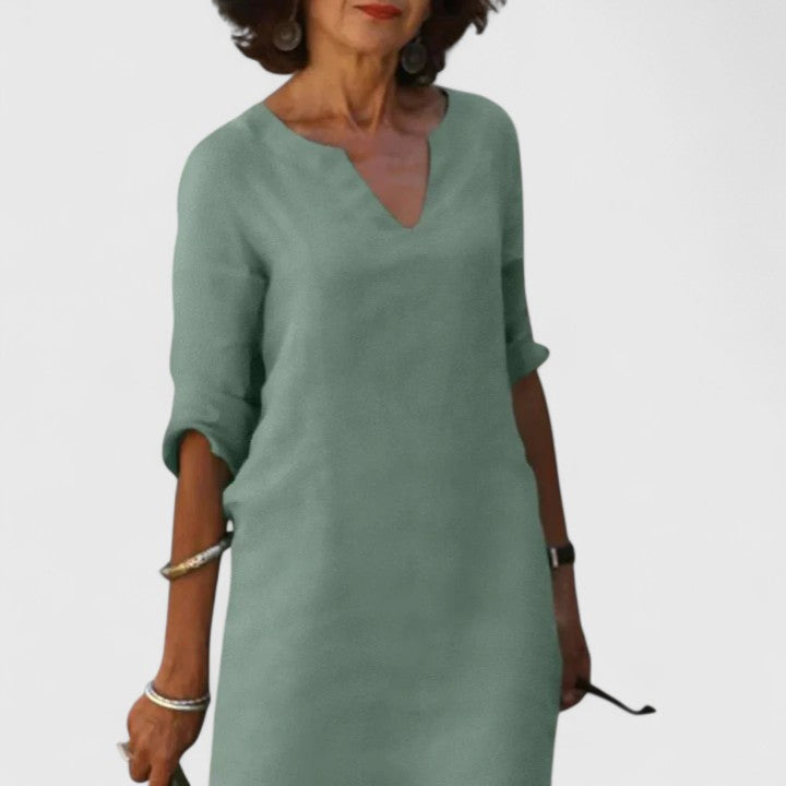 Taylor | Cómodo vestido con cuello en V