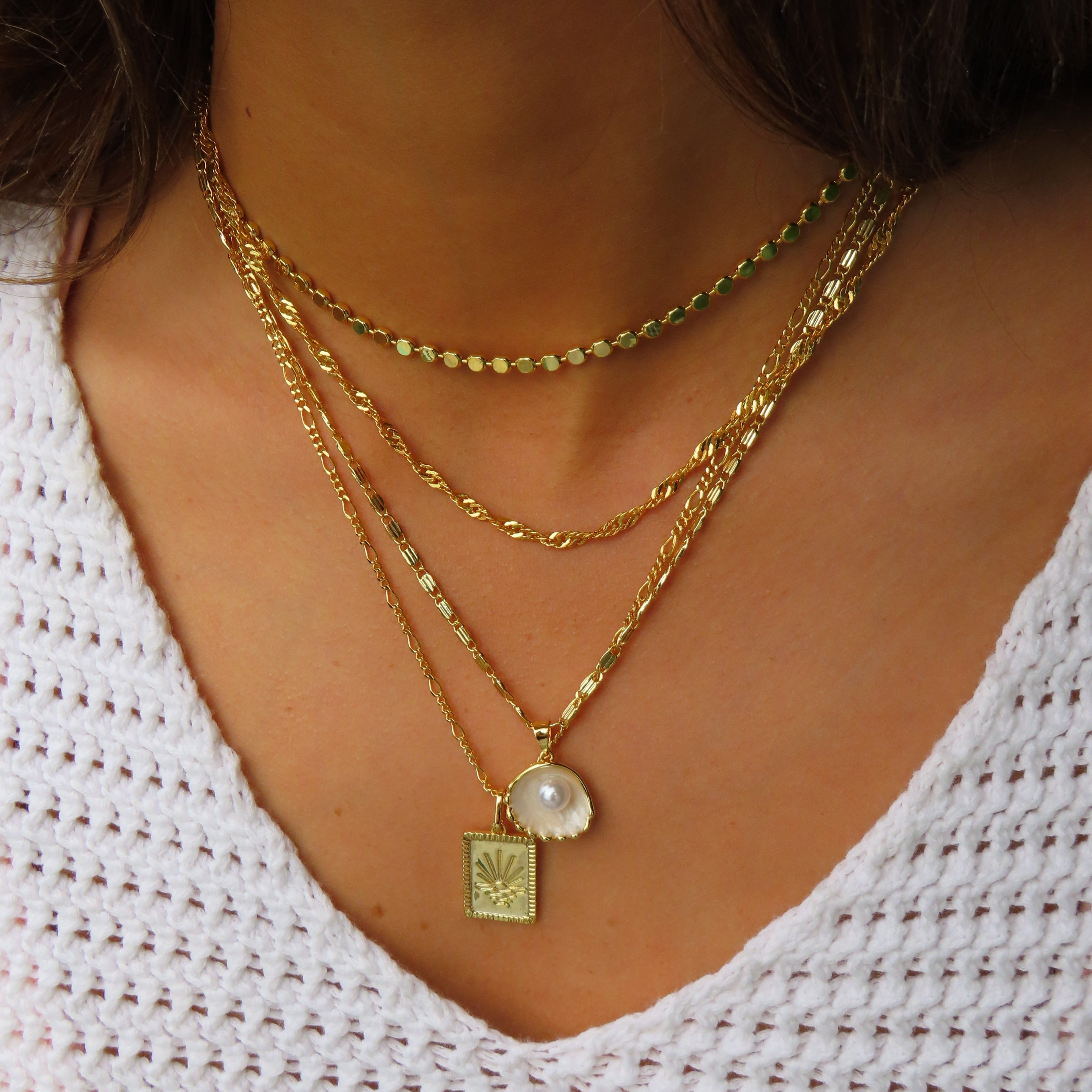 Collar con colgante Sol Radiante